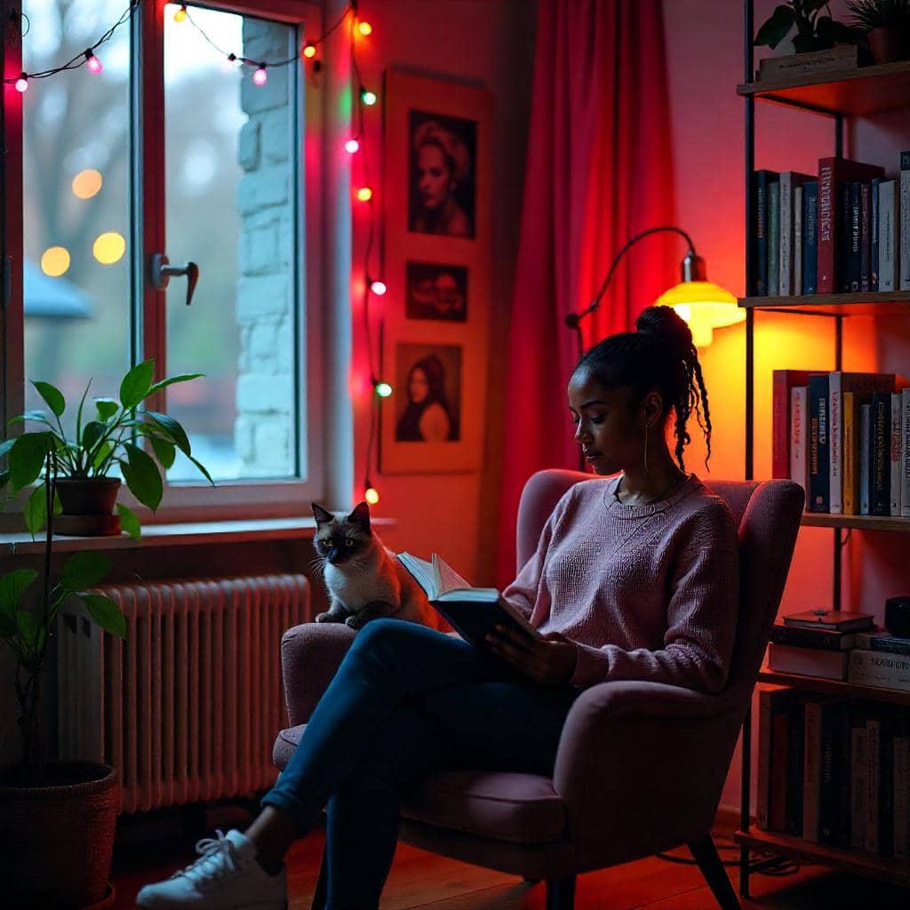 Cat friendly reading nook