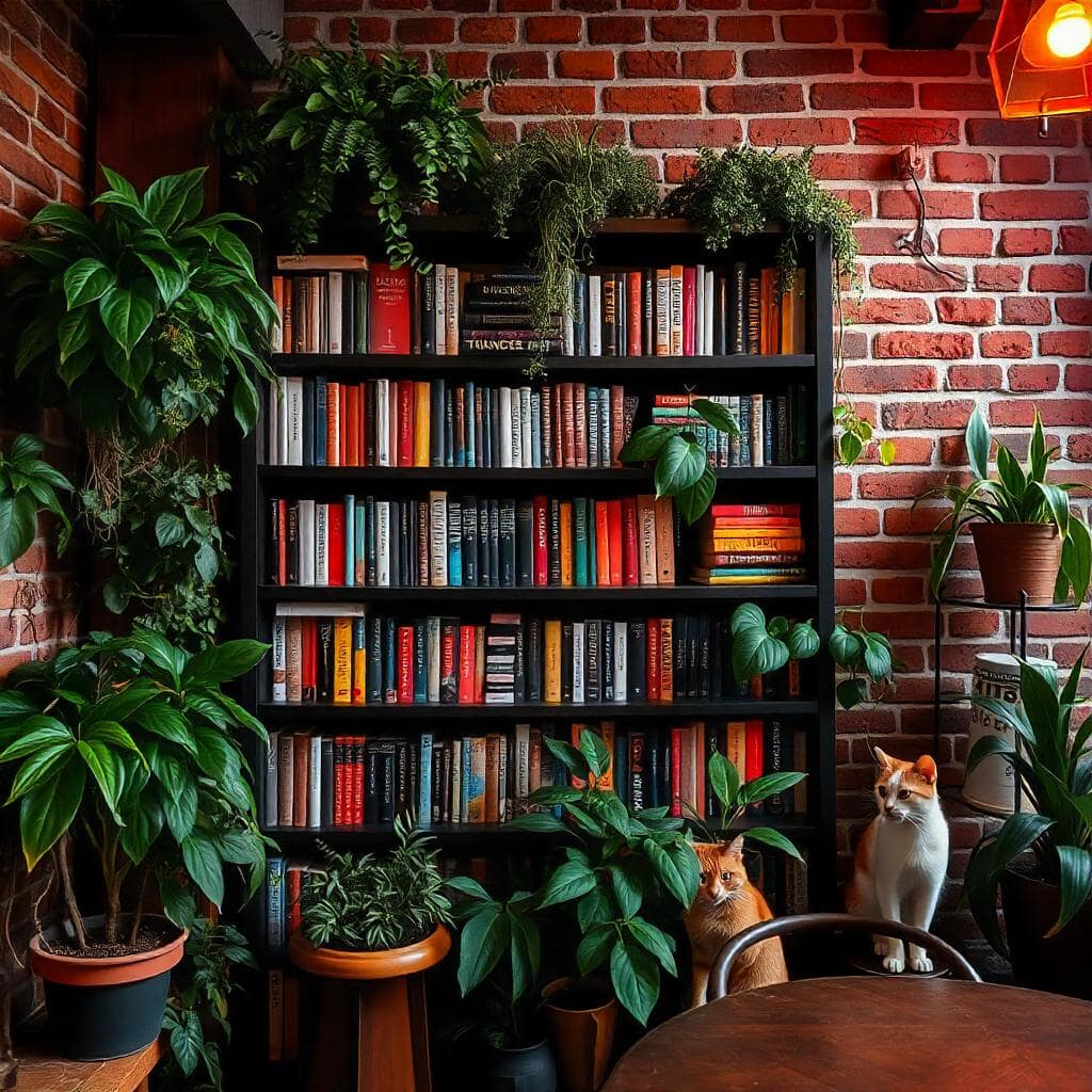 Cat safe plants reading nook