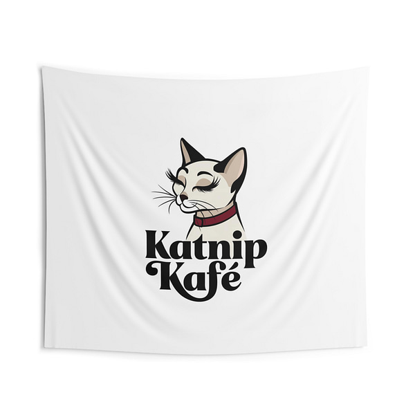 Katnip Kafé Indoor Wall Tapestry