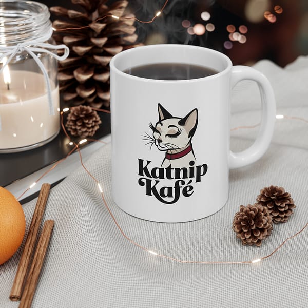 Cat Lover's Mug - Katnip Kafé 11oz Coffee Cup